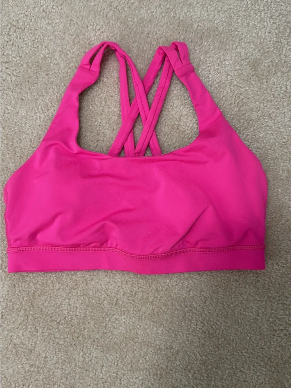 lululemon athletica Energy Sports Bra - Hot Pink